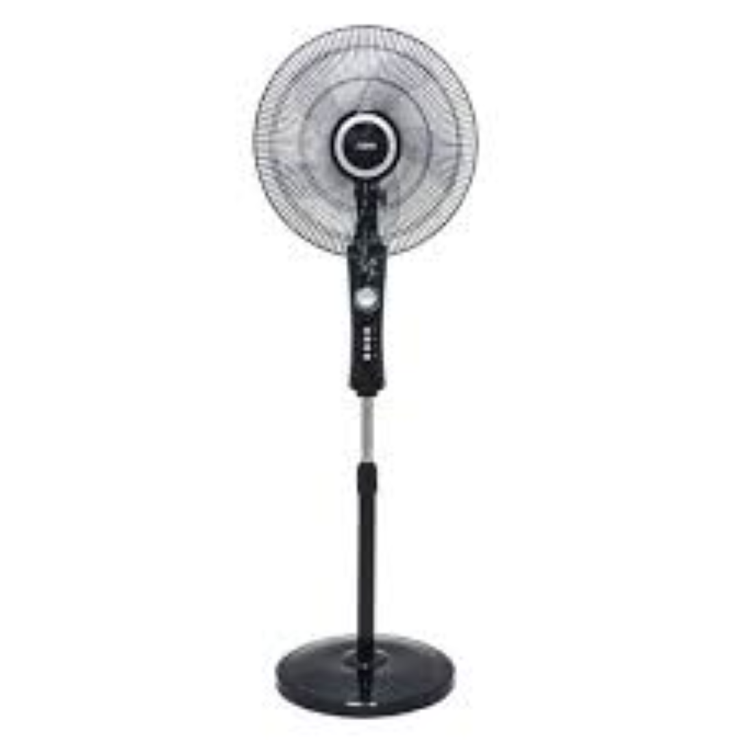 MIKA STAND FAN 16'' BLACK N SILVER MFS1625BS